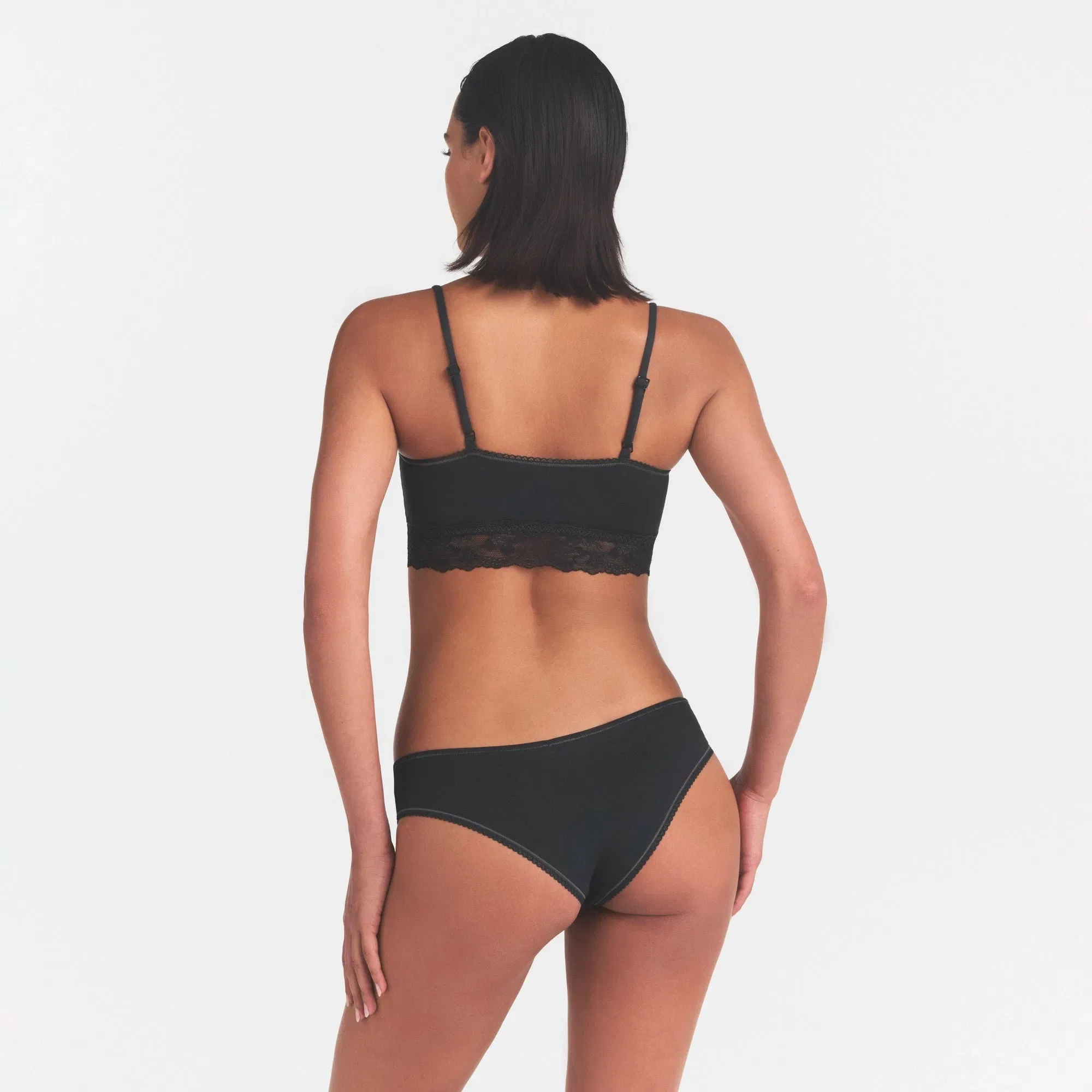 Lightweight Cotton Straight Neck Bralette