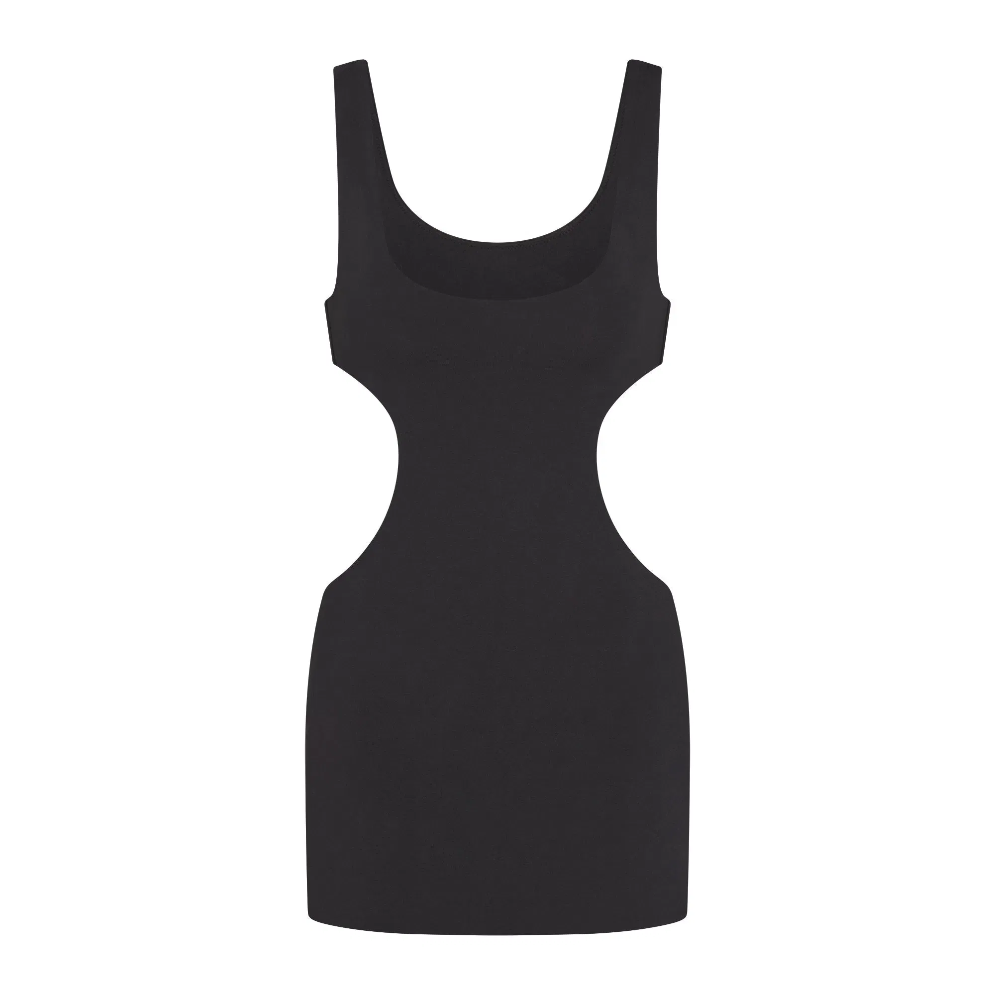 Cotton Jersey Cut Out Mini Dress