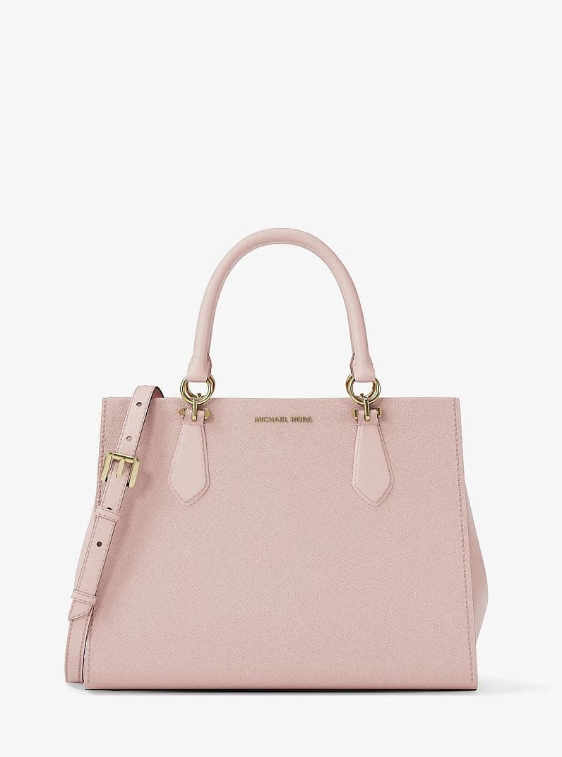Marilyn Medium Saffiano Leather Satchel