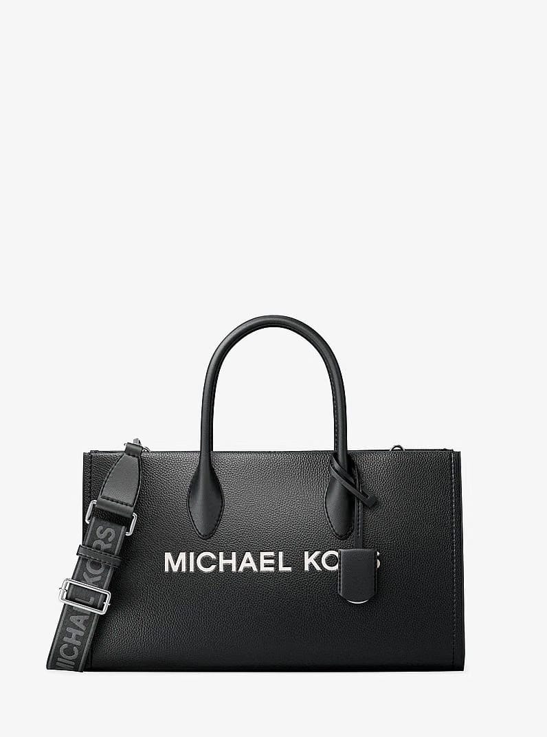 Mirella Medium Pebbled Leather Satchel