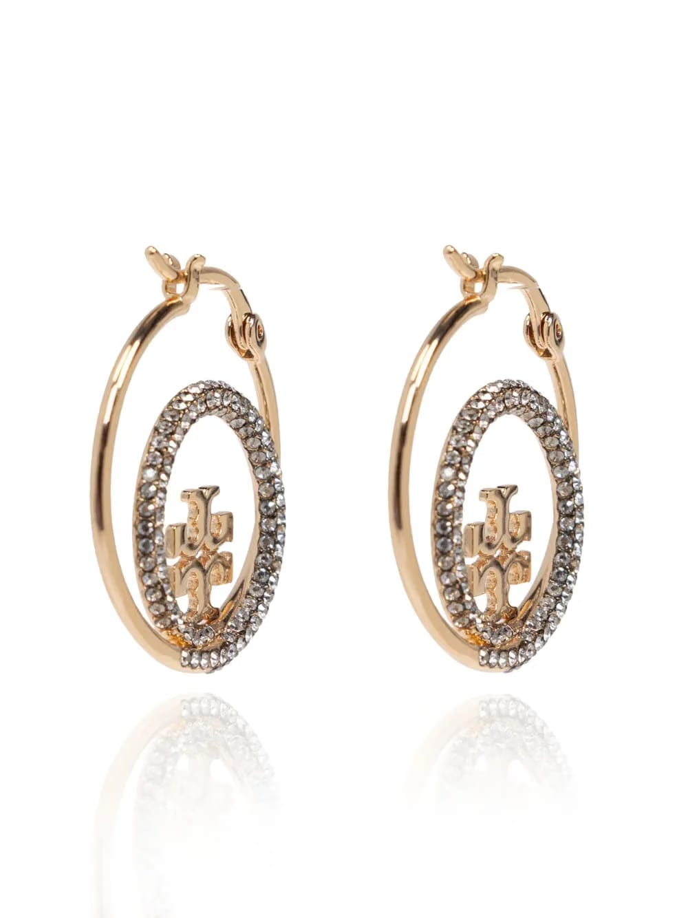 logo-plaque earrings
