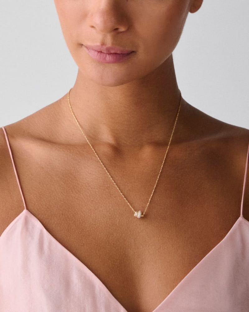 Sailor's Knot Pave Mini Pendant