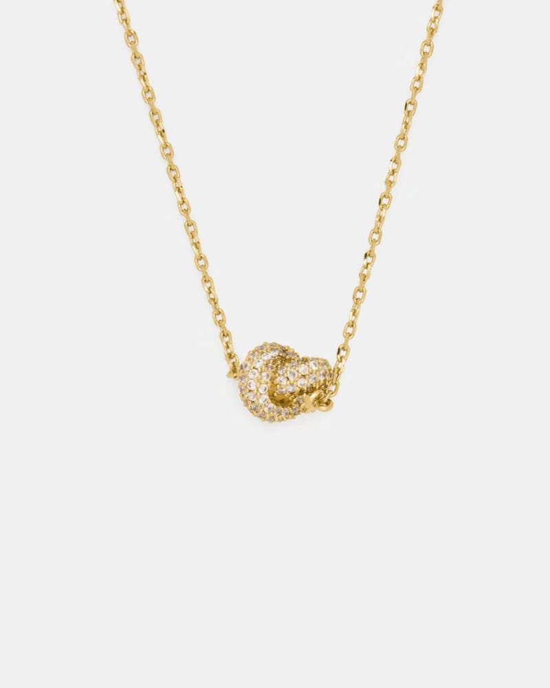 Sailor's Knot Pave Mini Pendant
