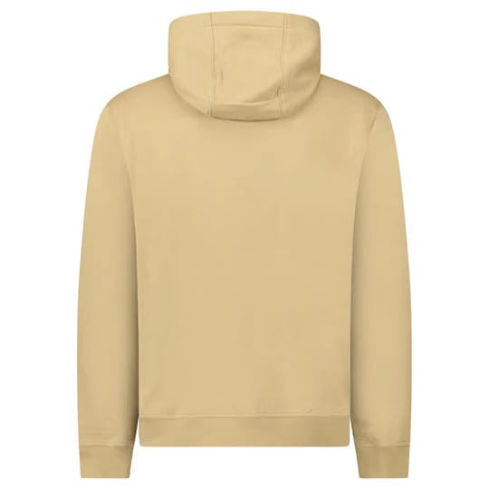 Burberry Logo Embroidered Hoodie Beige
