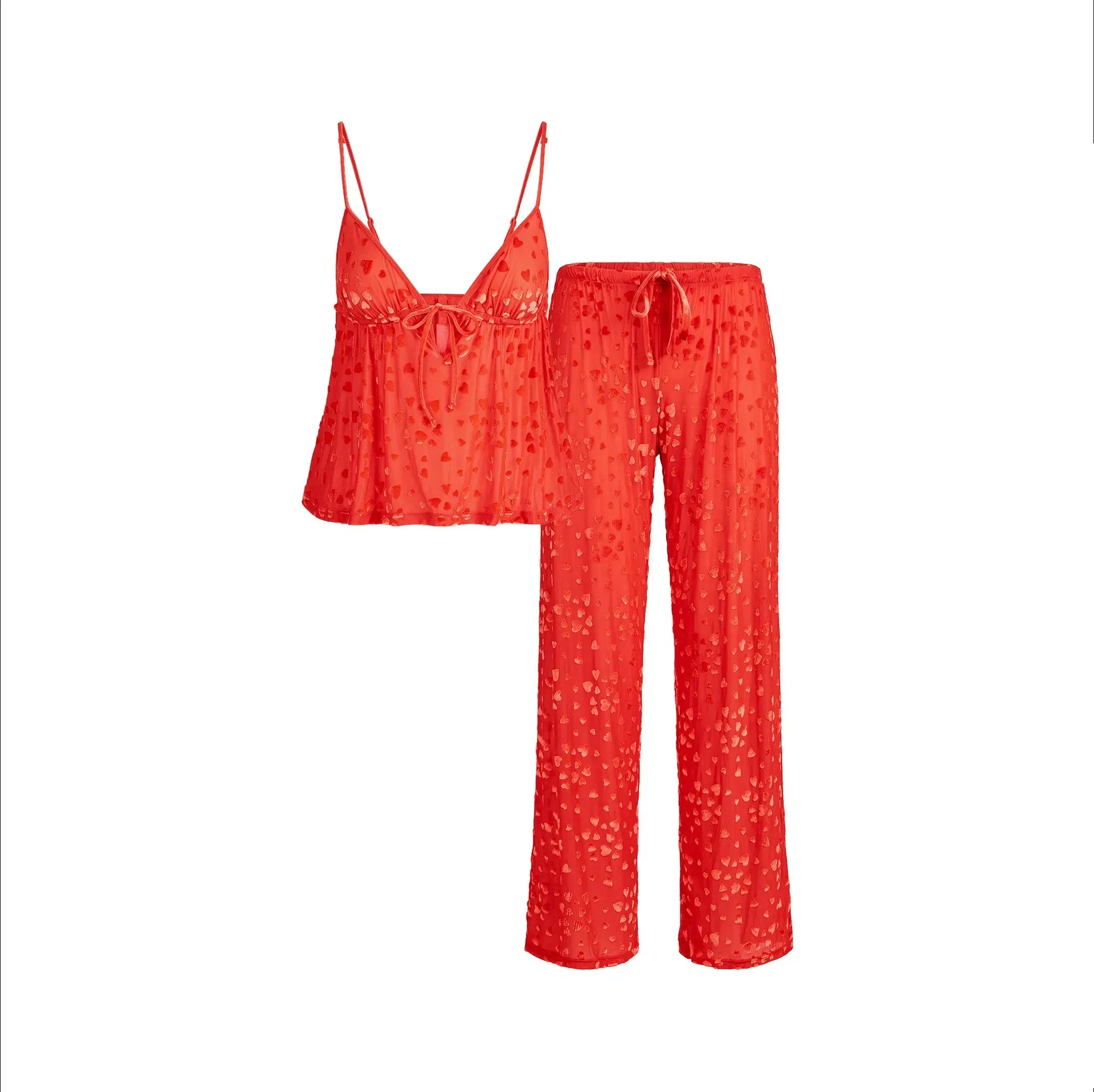 Sheer Velvet Cami and Pant Set