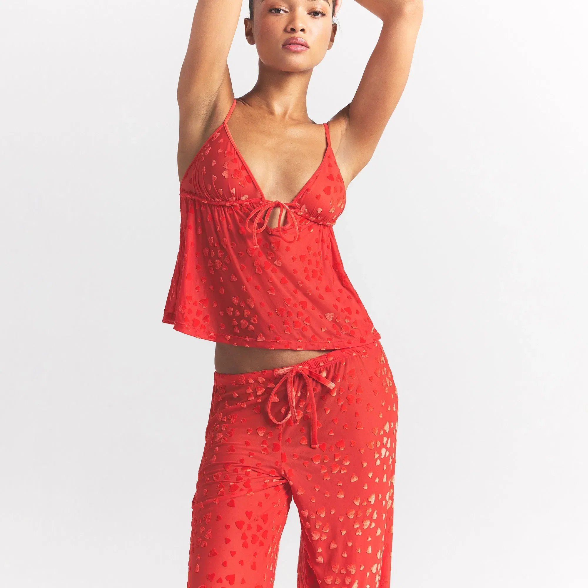 Sheer Velvet Cami and Pant Set