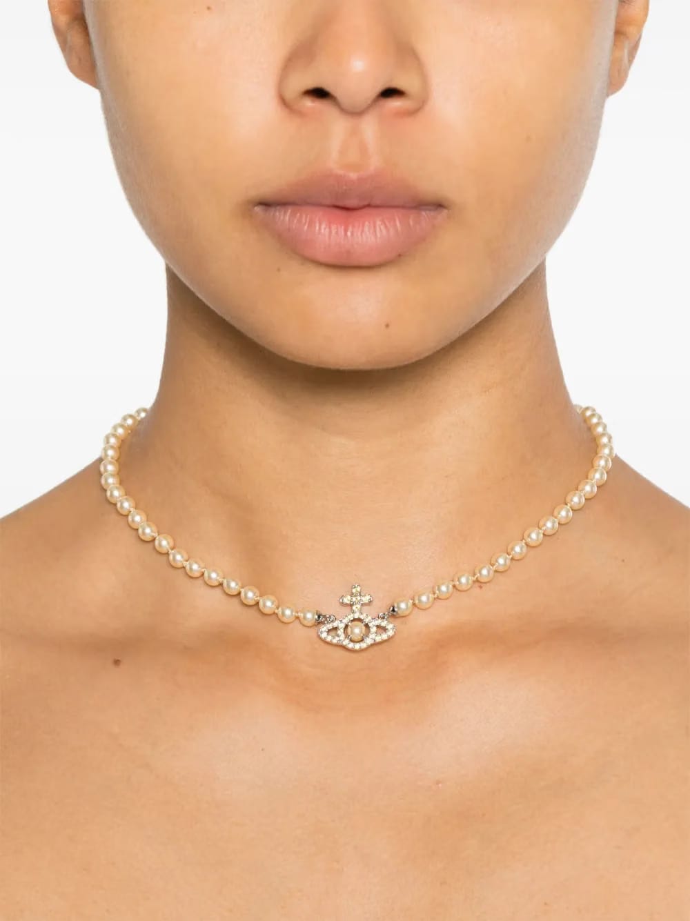 Olympia pearl stones necklace