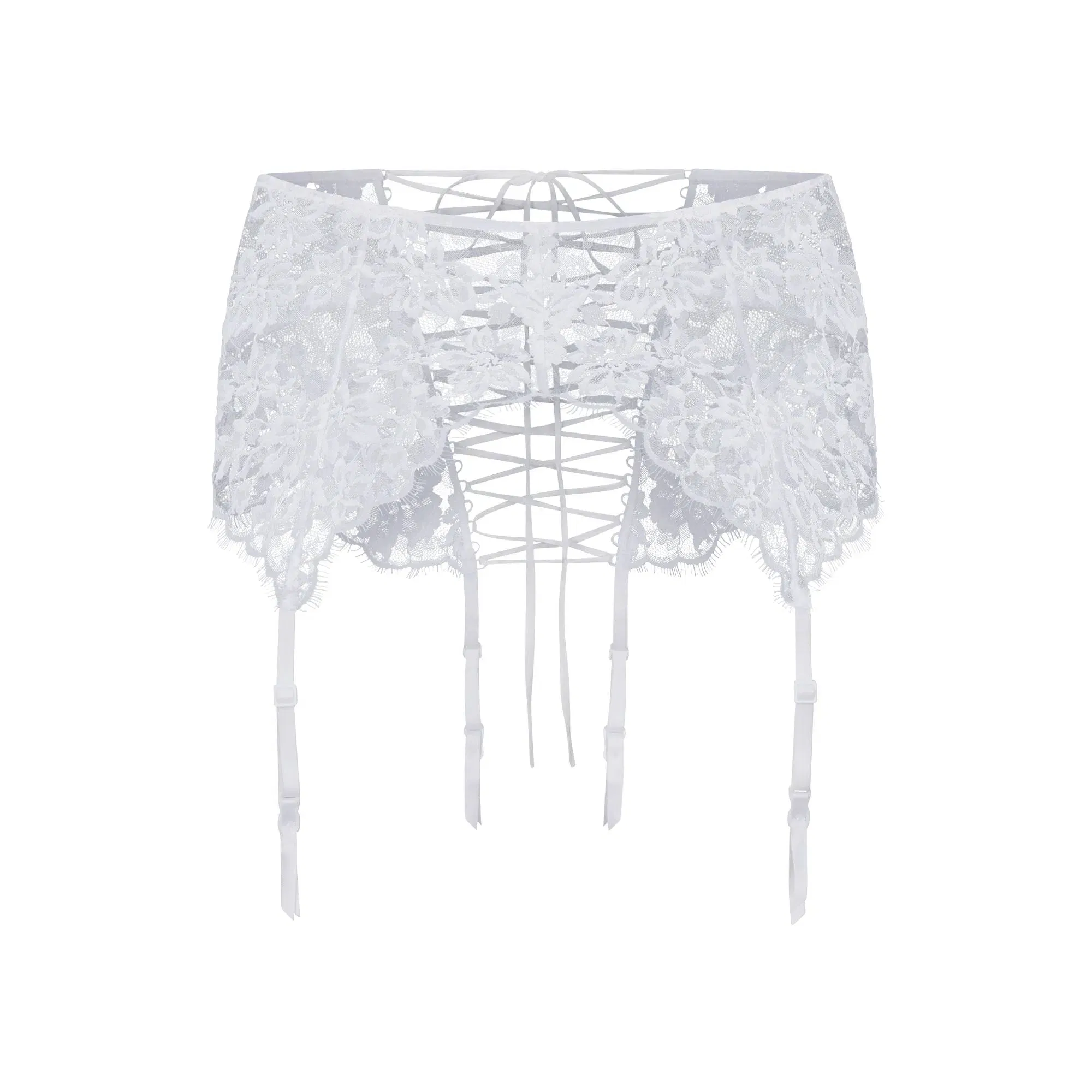 Skims Lace Garter Skirt