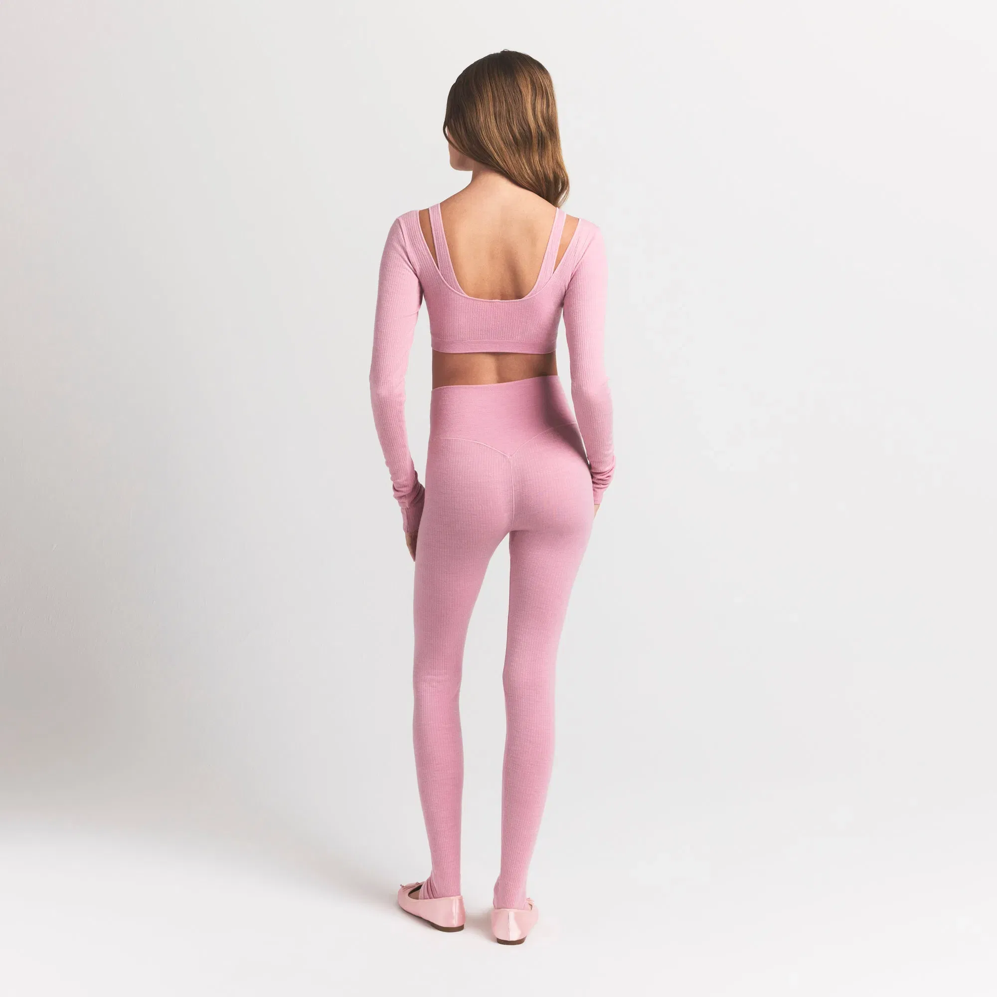 Wool Rib High-waisted Legging