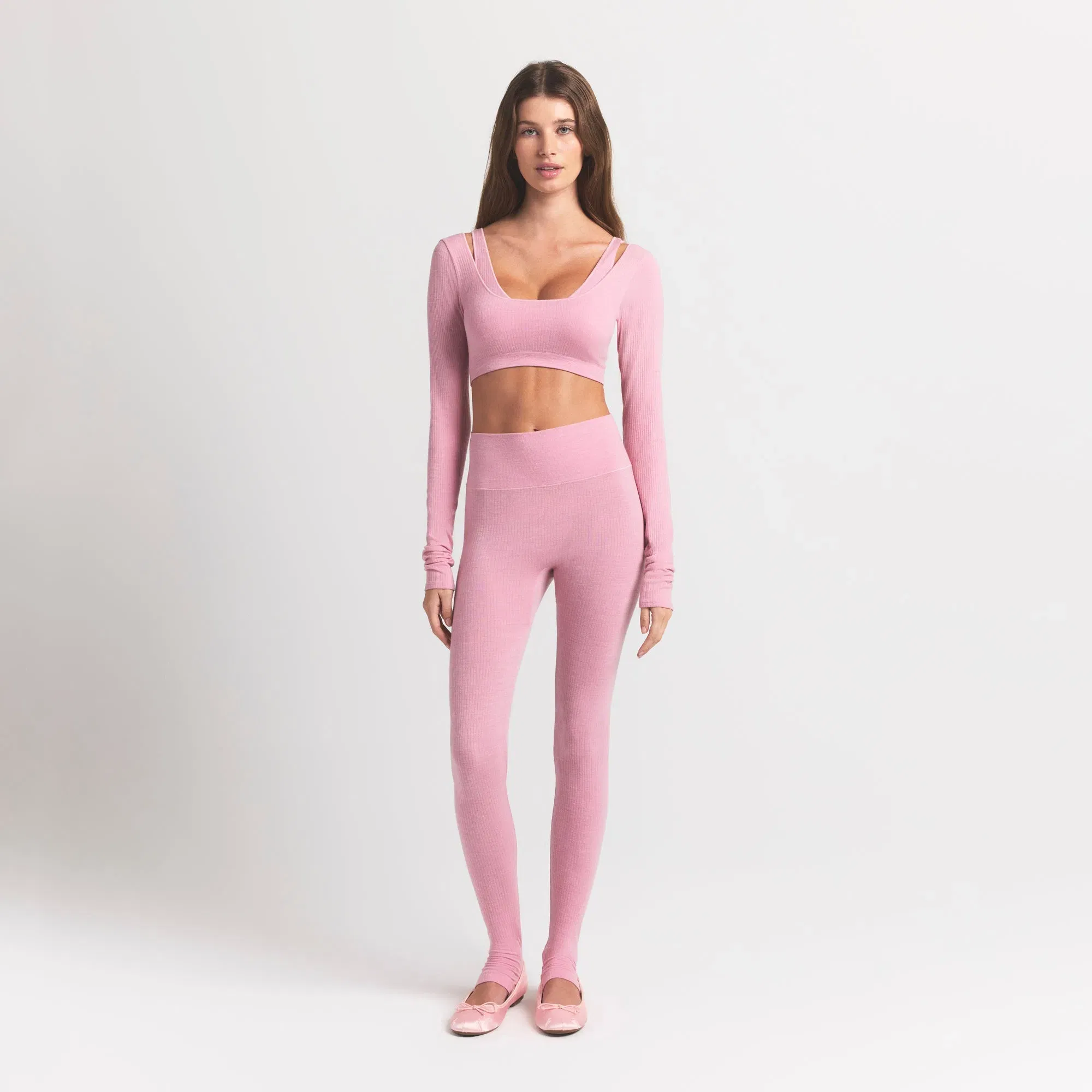 Wool Rib High-waisted Legging