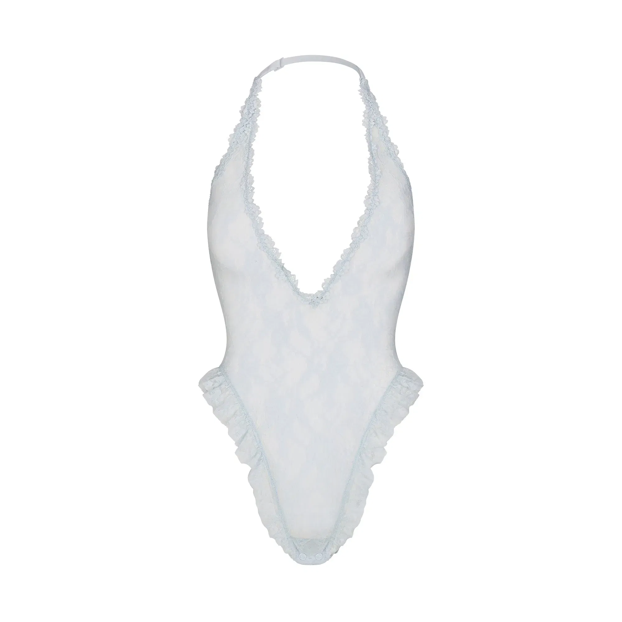 Stretch Lace Deep Plunge Teddy