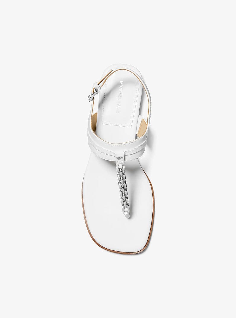 Marcia Embellished Leather Sandal