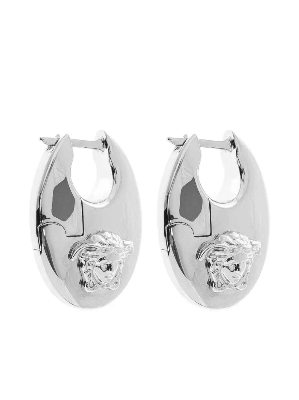 Medusa-head hoop earrings