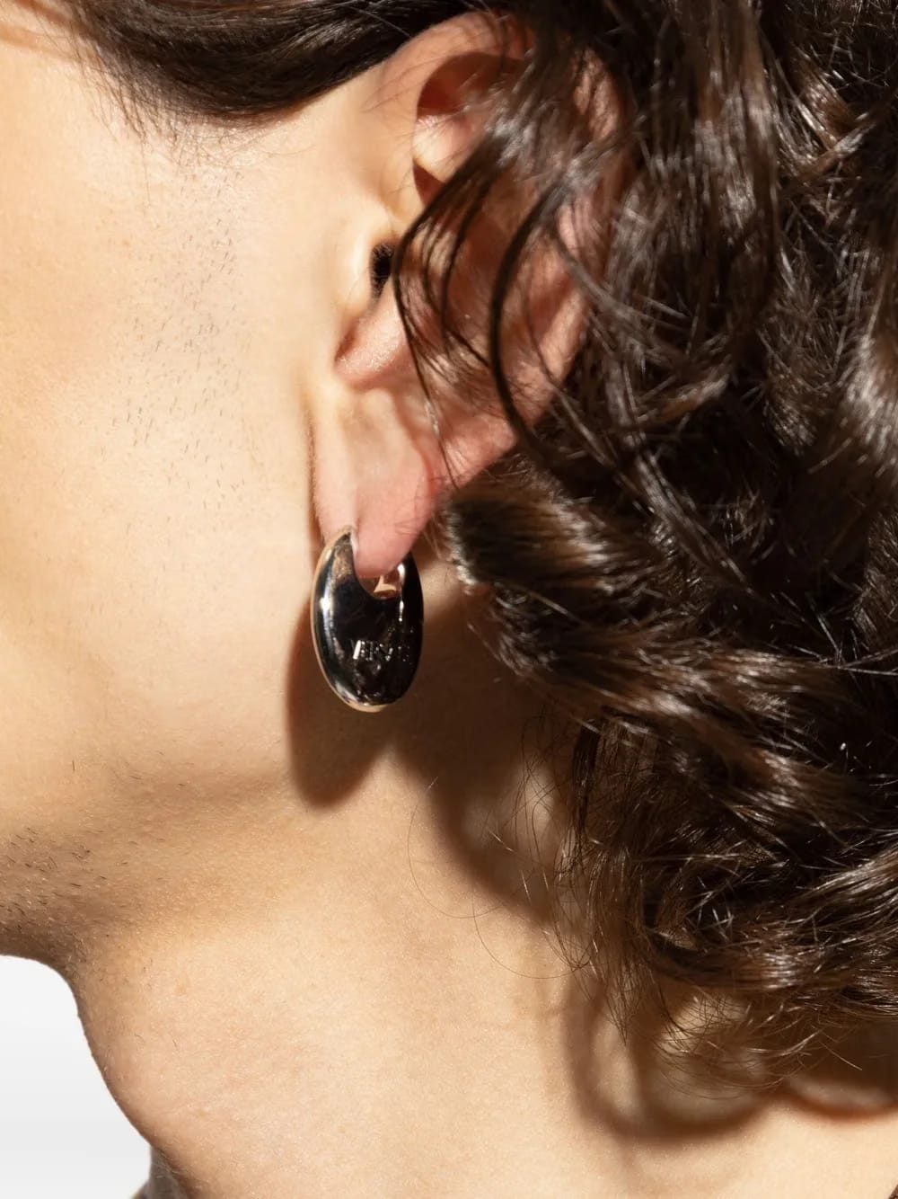 Medusa-head hoop earrings