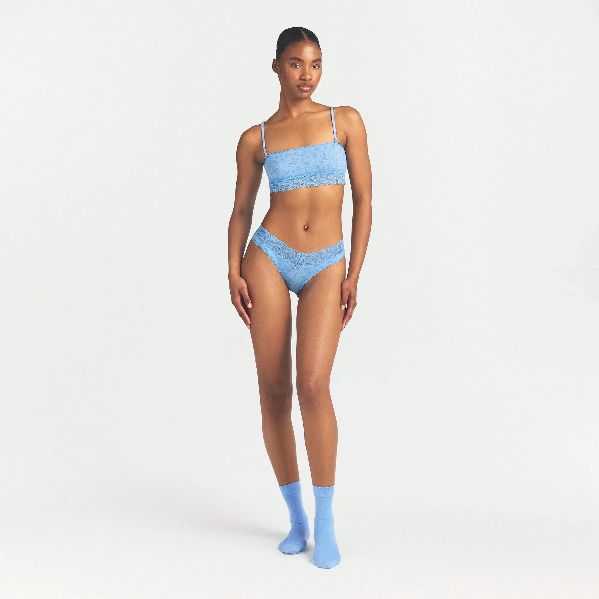 Lightweight Cotton Wide Lace Brief