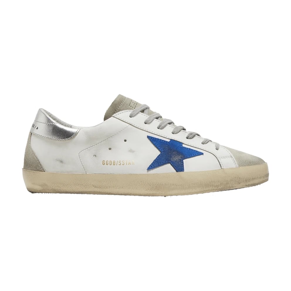Golden Goose Superstar White Electric Blue