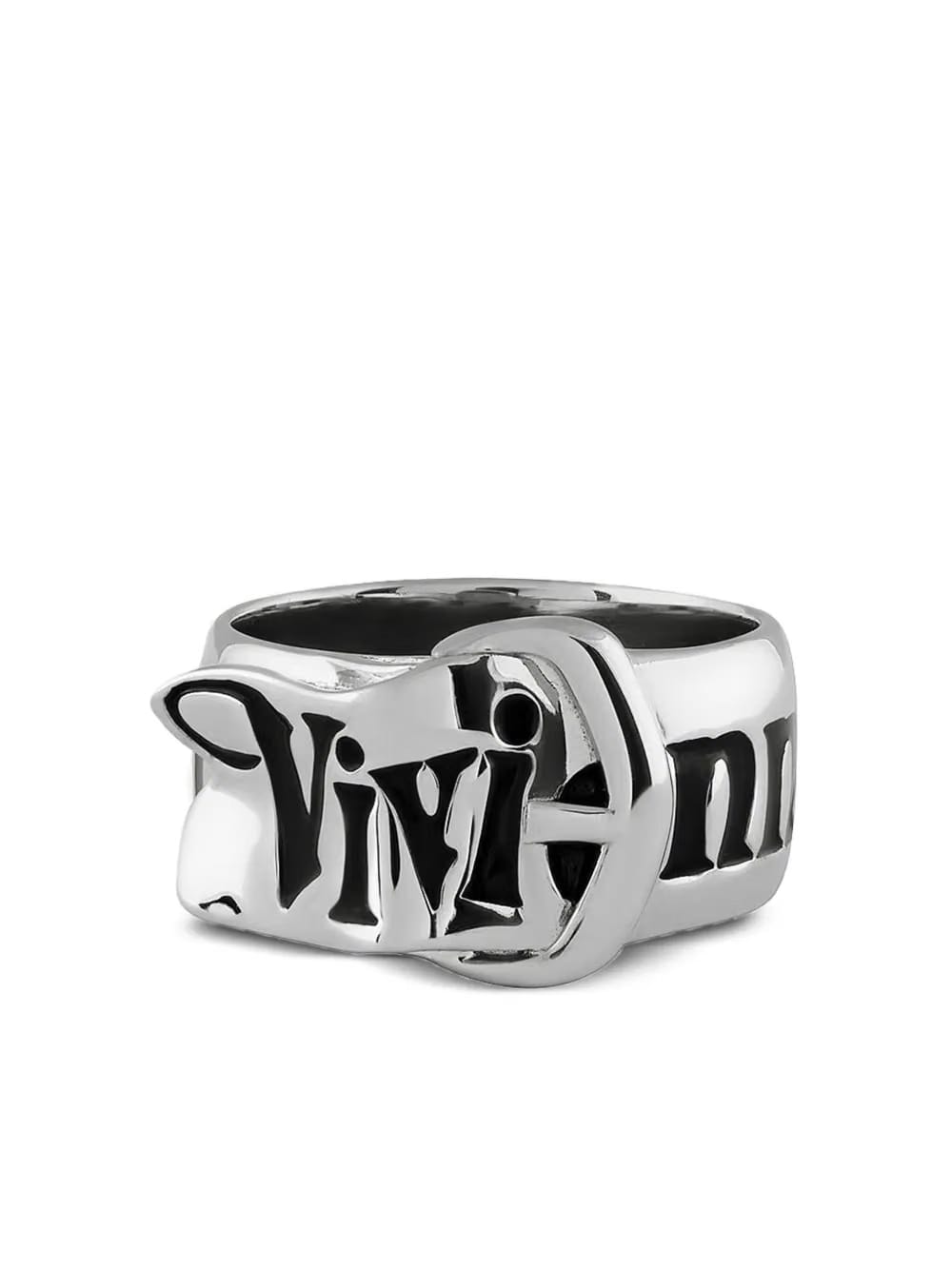 buckle-engraved ring