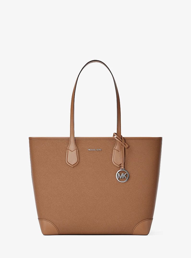 Eva Large Saffiano Leather Tote Bag