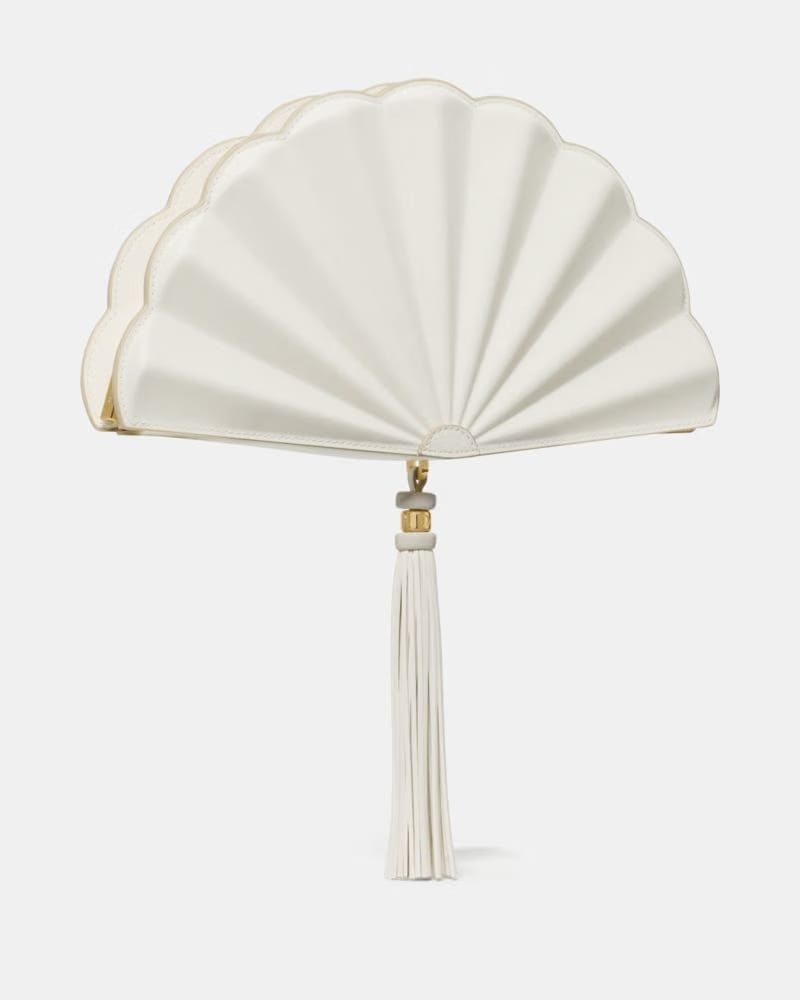 Lotus Fan Clutch Bag