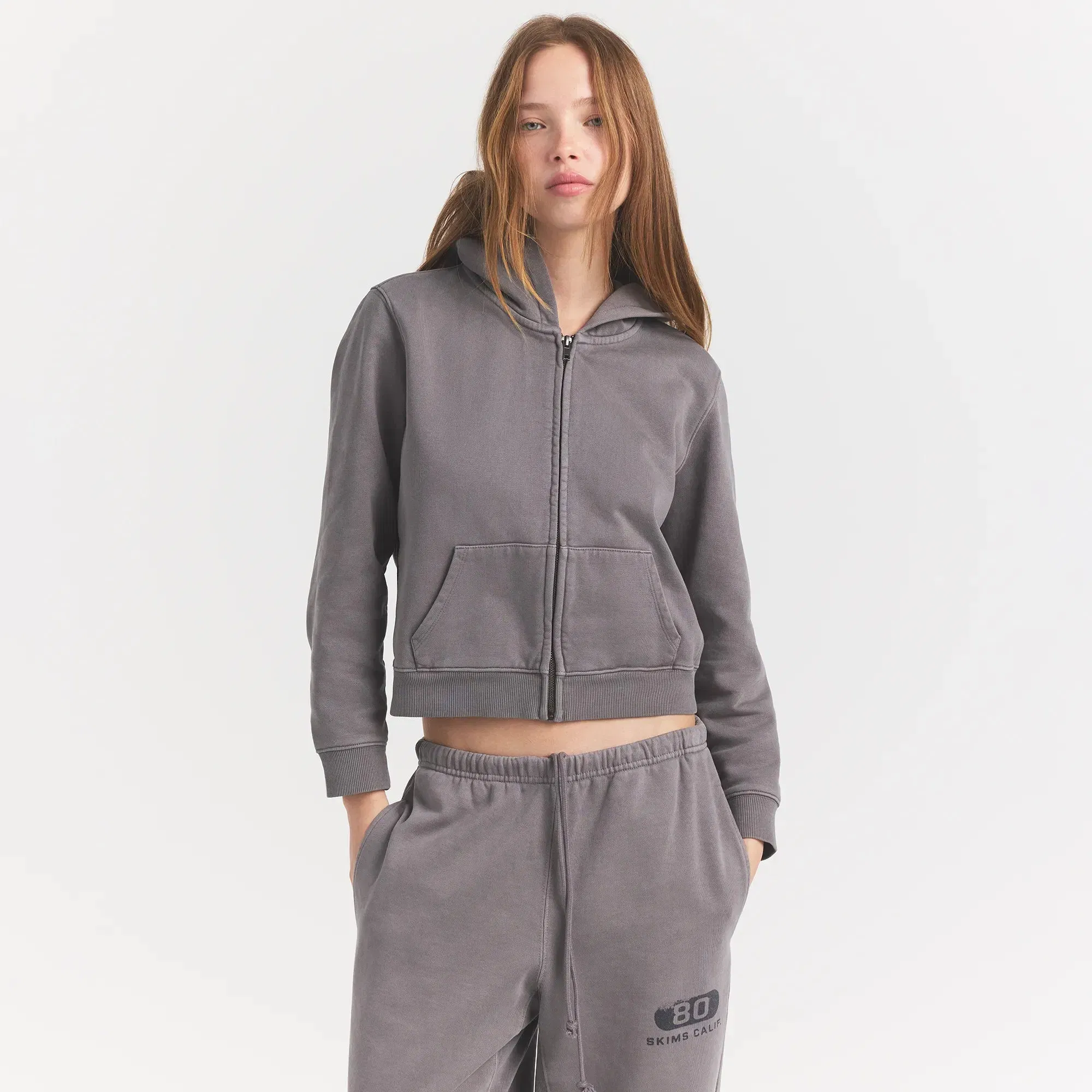 Boyfriend Fleece Zip Up Hoodie