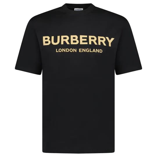Burberry 'Ellison' Logo Print T-Shirt Black