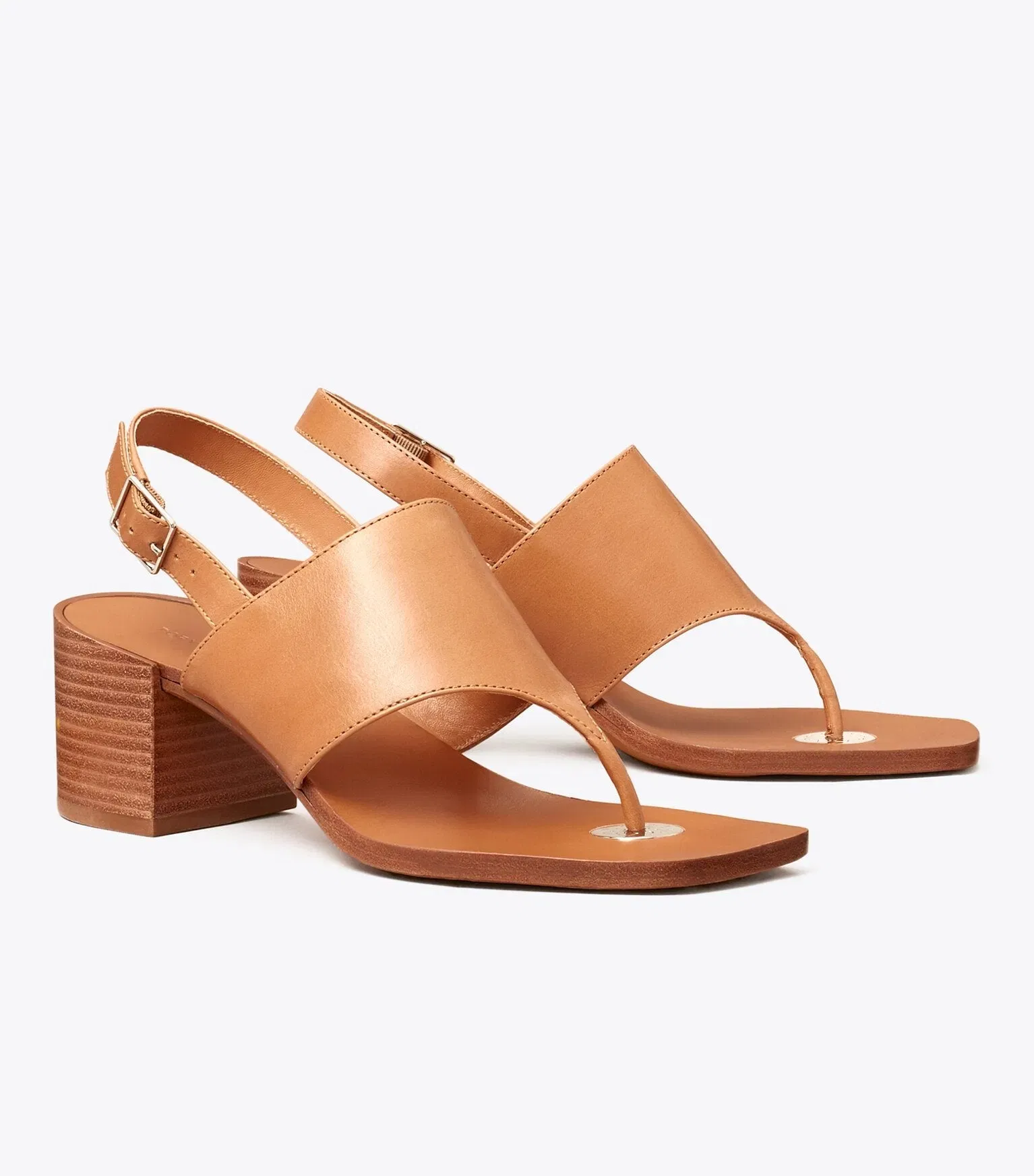 Double T Coin Heeled Sandal