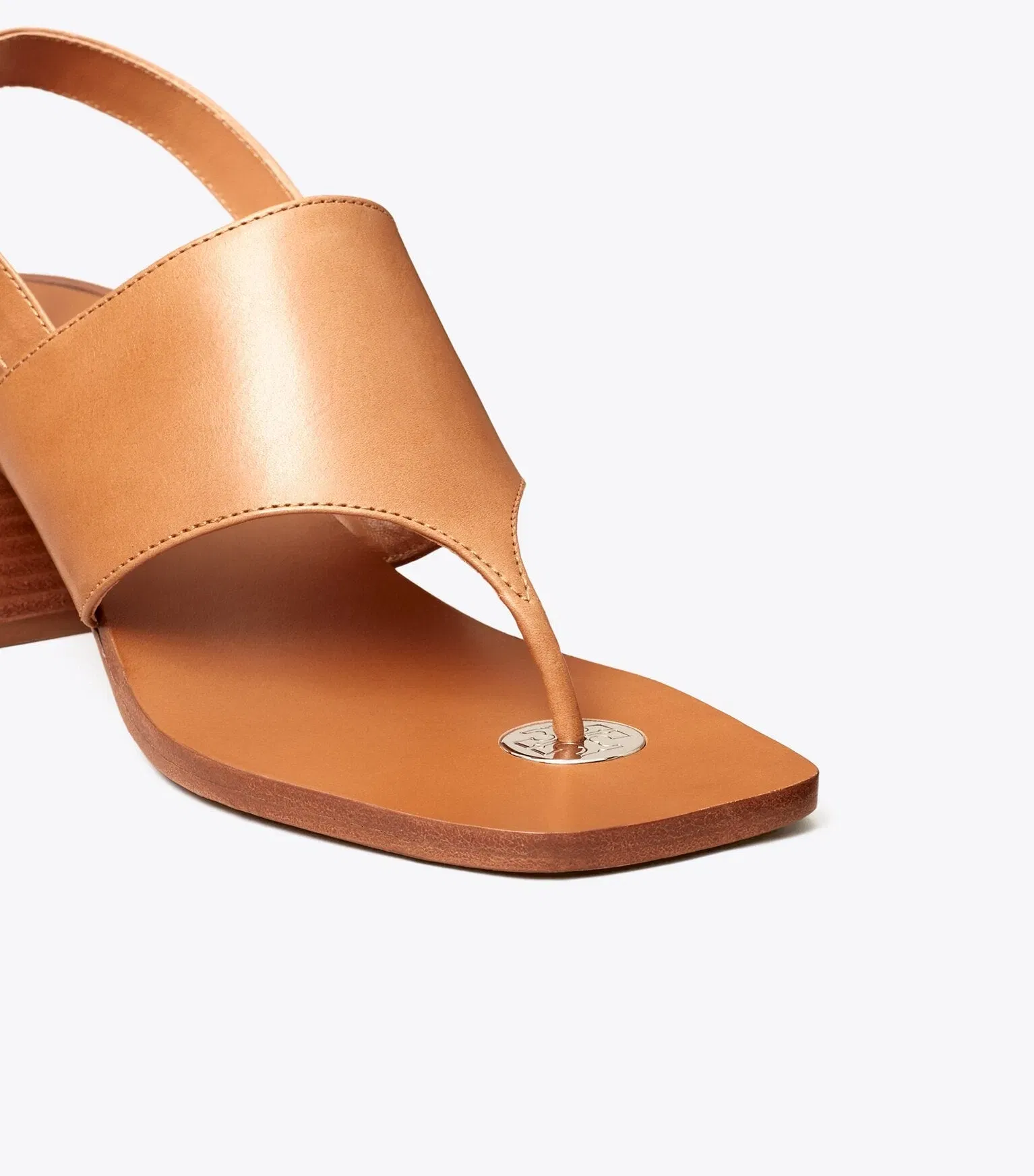 Double T Coin Heeled Sandal