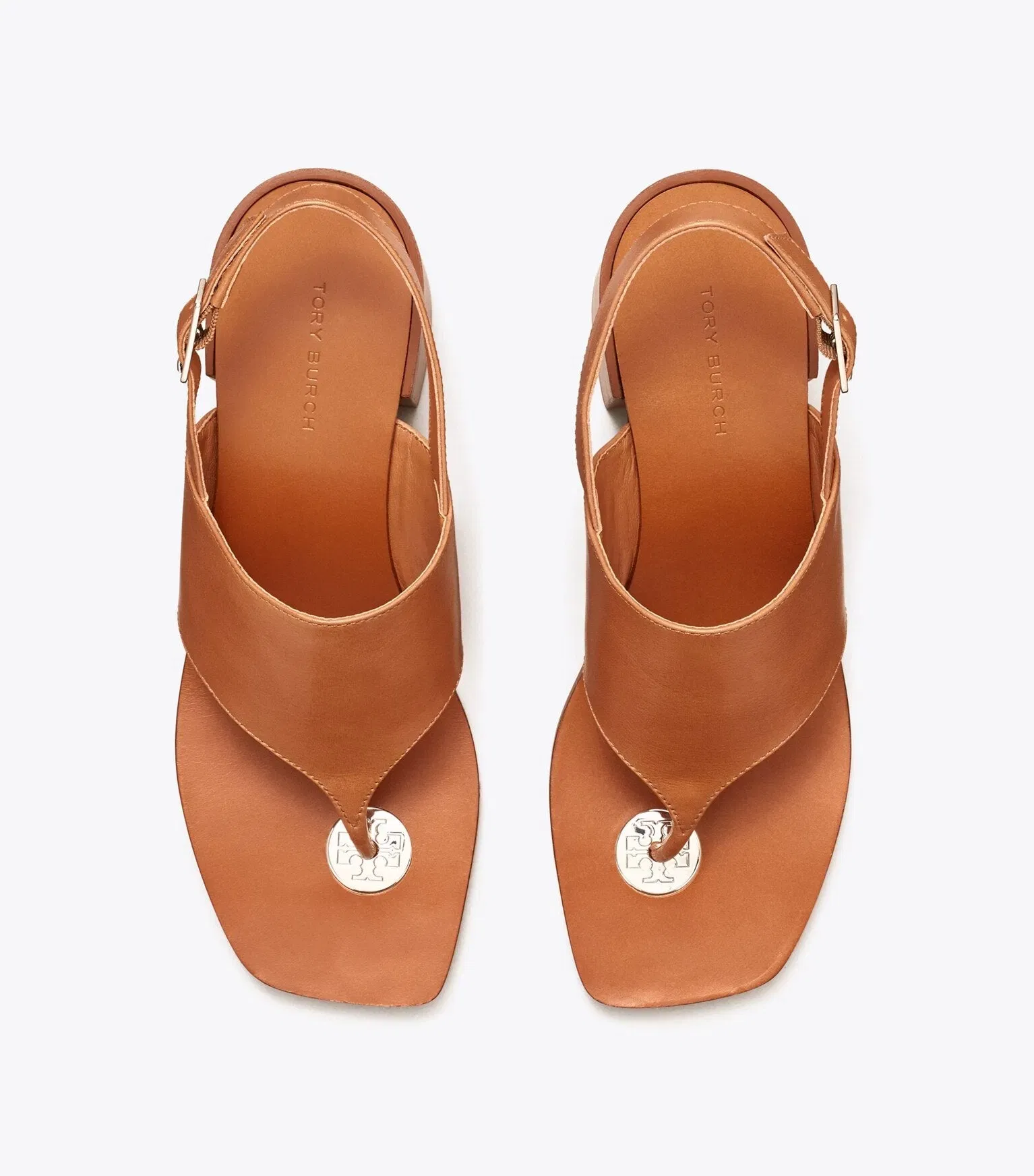 Double T Coin Heeled Sandal