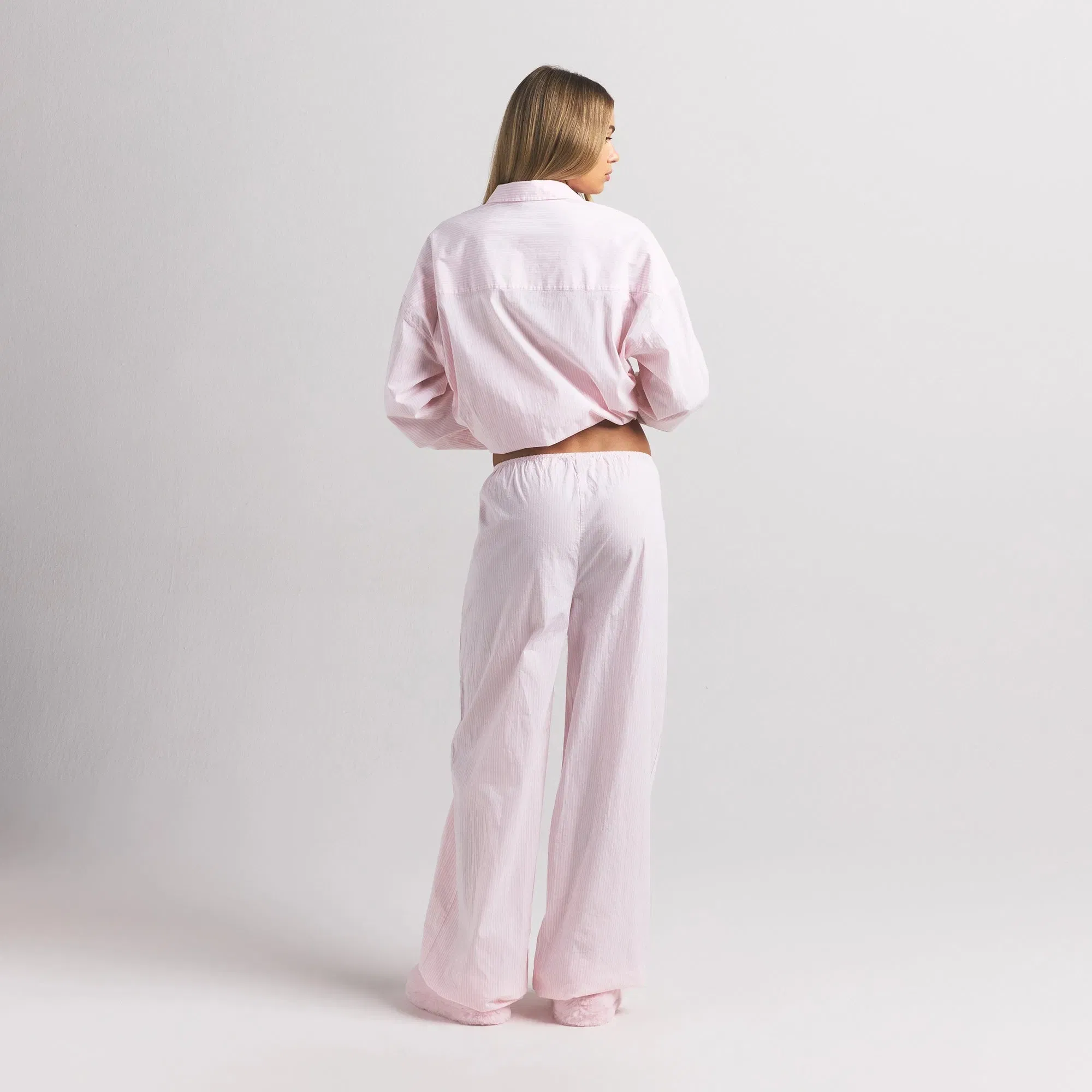 Cotton Poplin Oversized Sleep Set