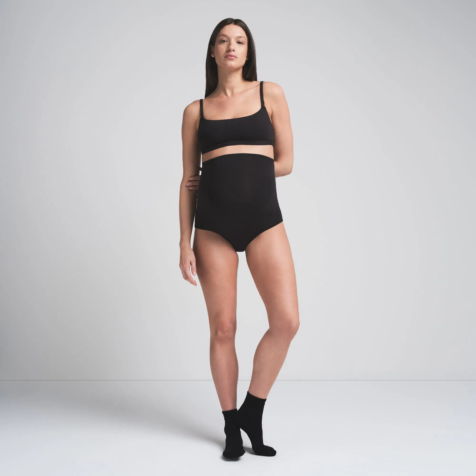 Cotton Jersey Maternity High-waisted Brief