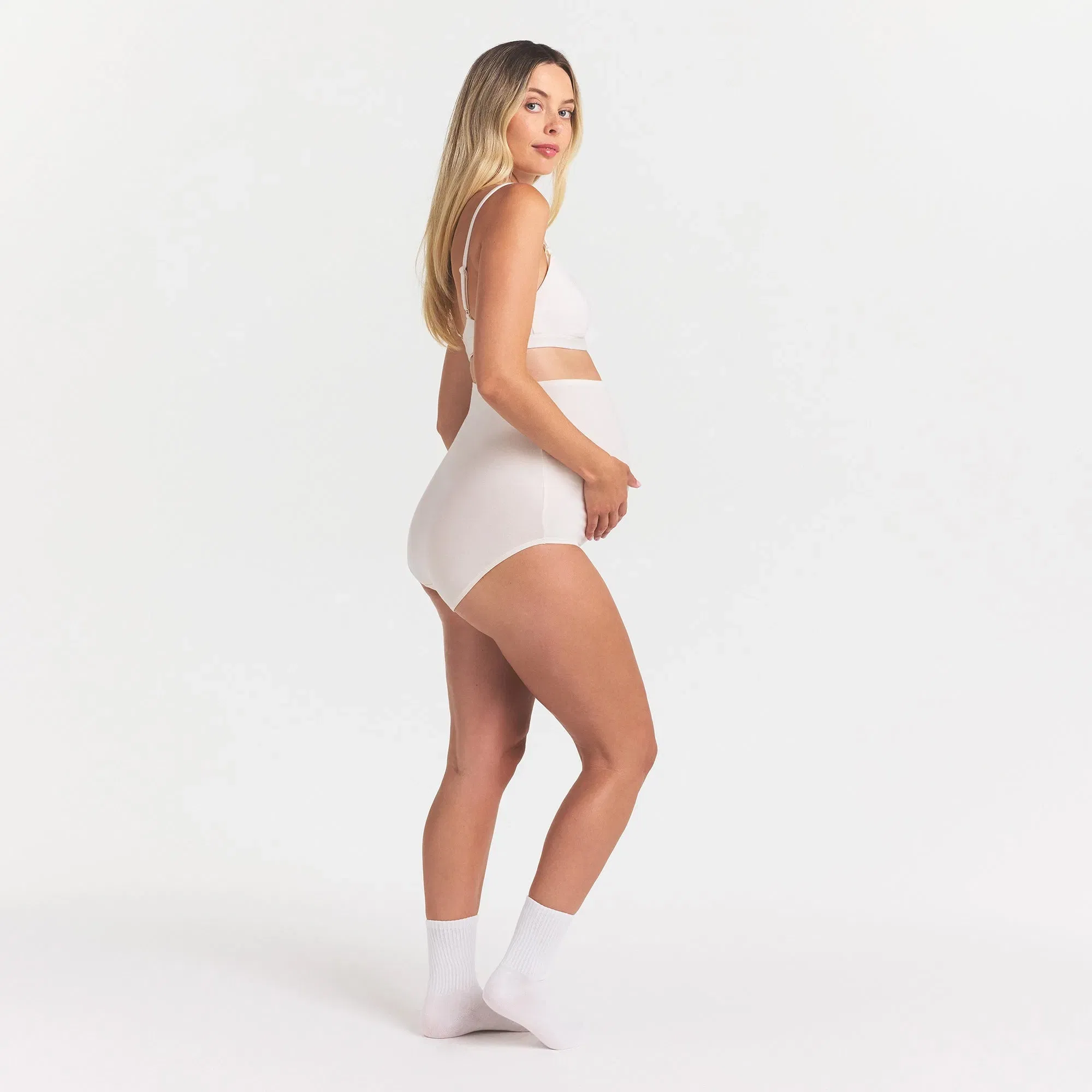 Cotton Jersey Maternity High-waisted Brief