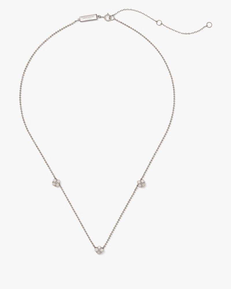 Kate Spade Fine Time To Shine Diamond Flower Necklace