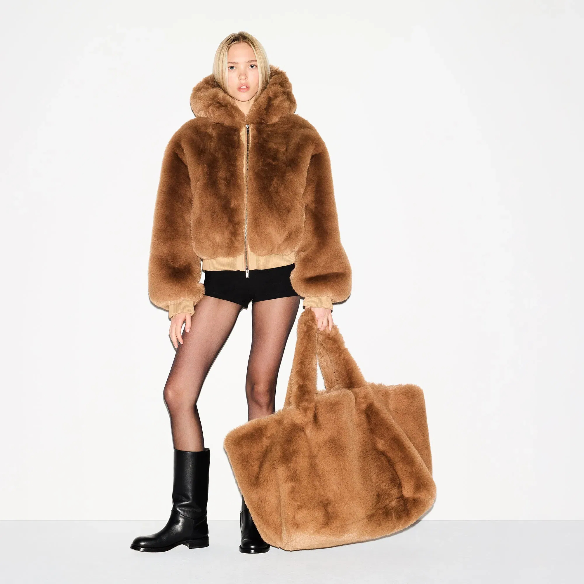 Faux Fur Jumbo Tote