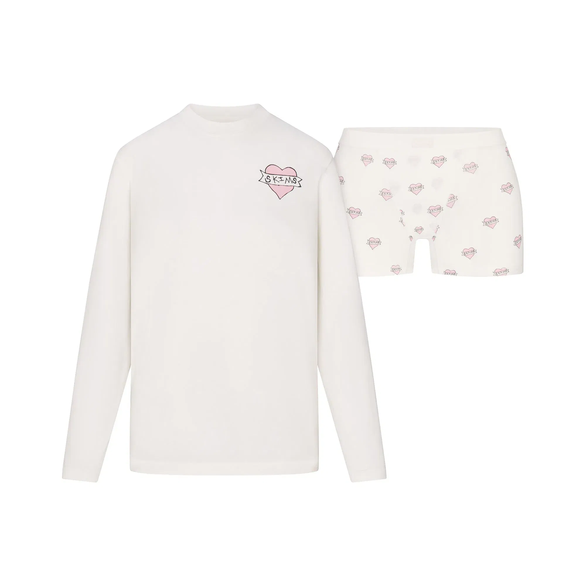 Boyfriend Long Sleeve T-shirt and Short Boxer Set