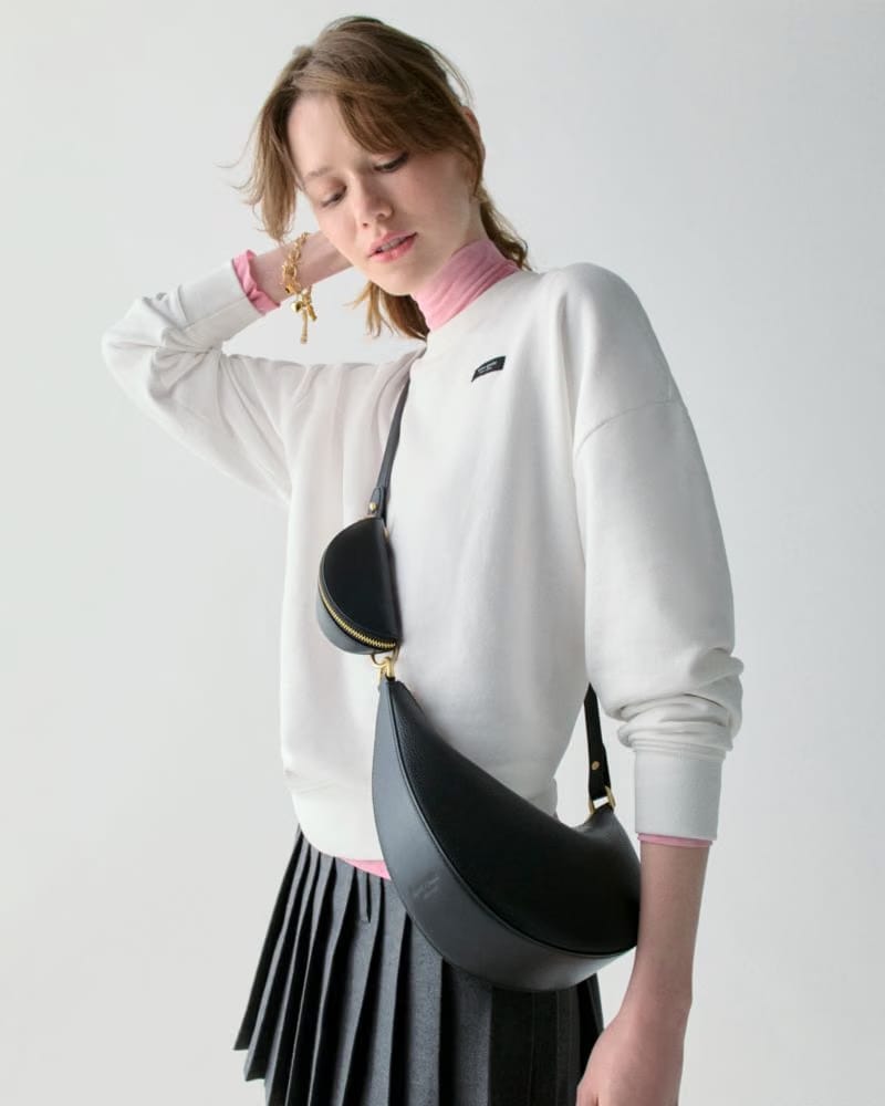 Duo Snake Embossed Crossbody Bag