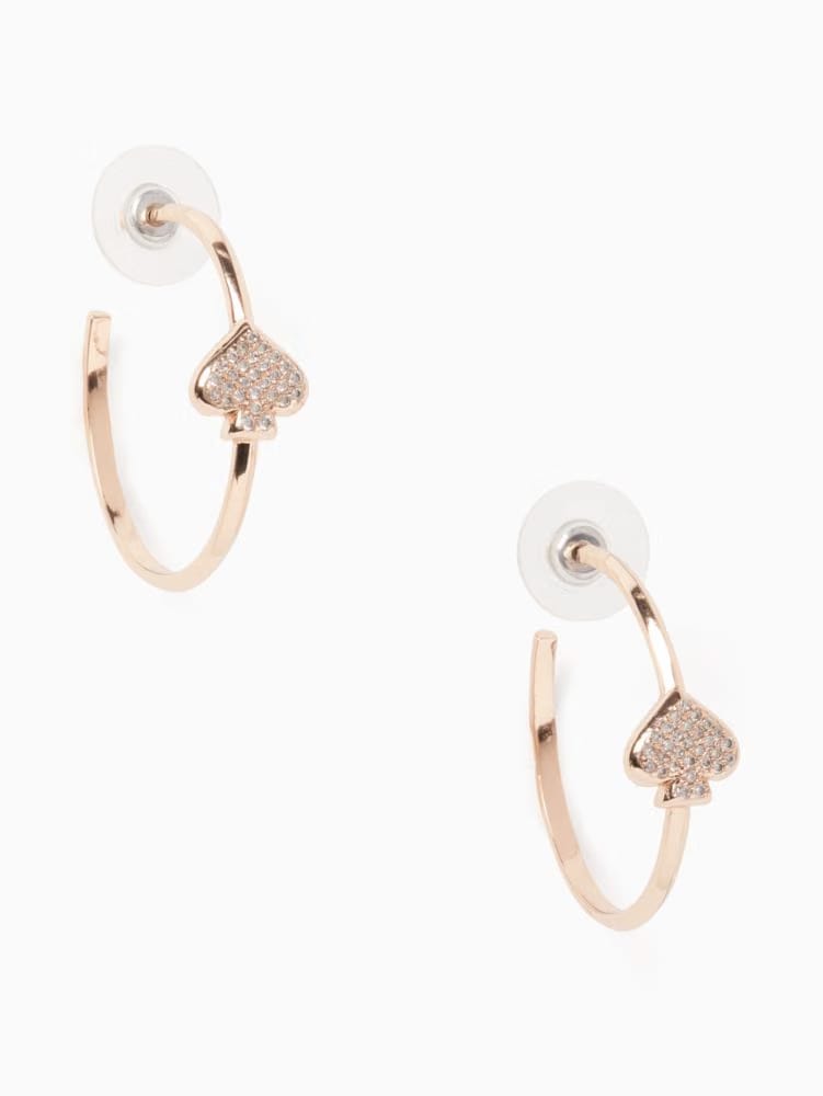 Everyday Spade Pave Hoops