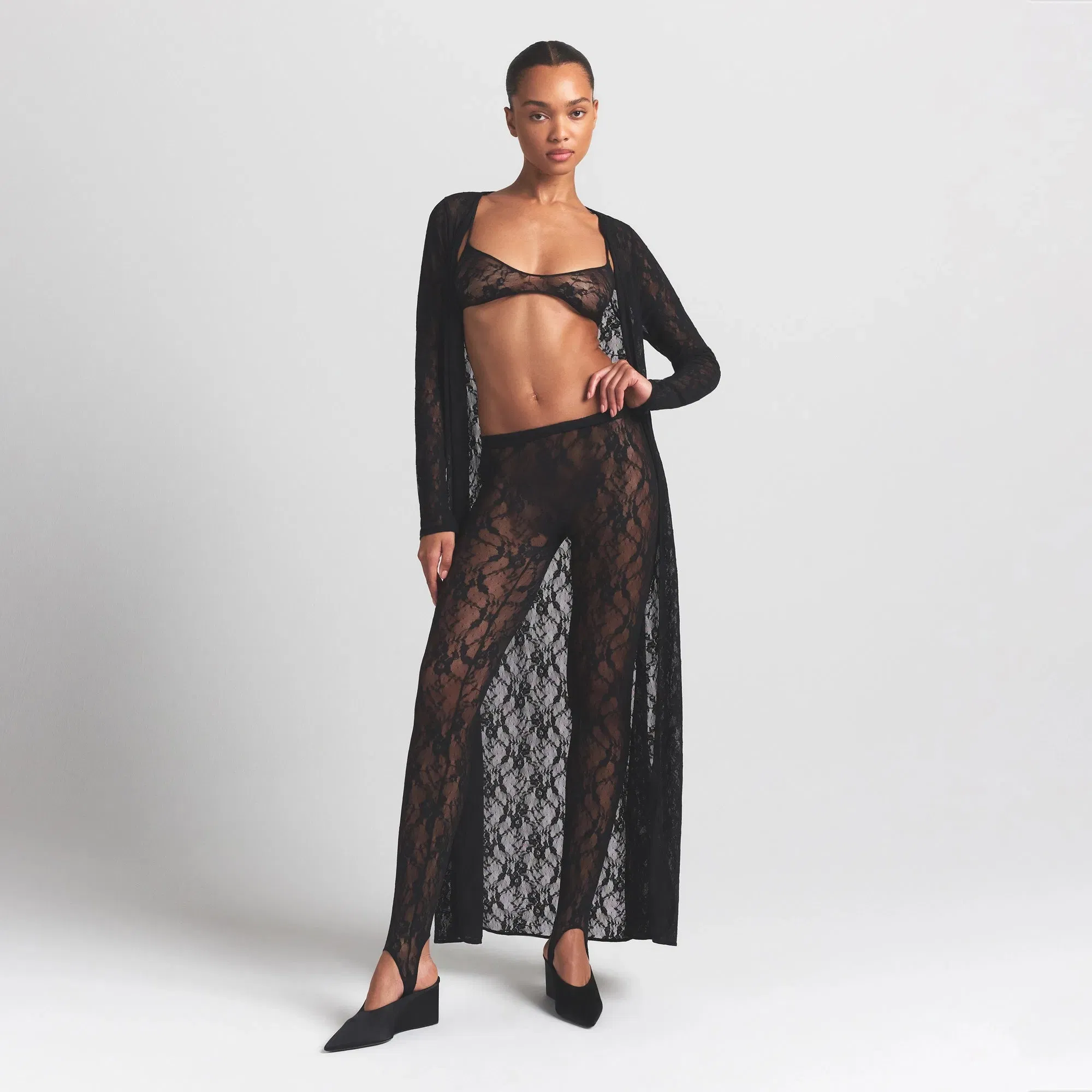 Stretch Lace Stirrup Legging