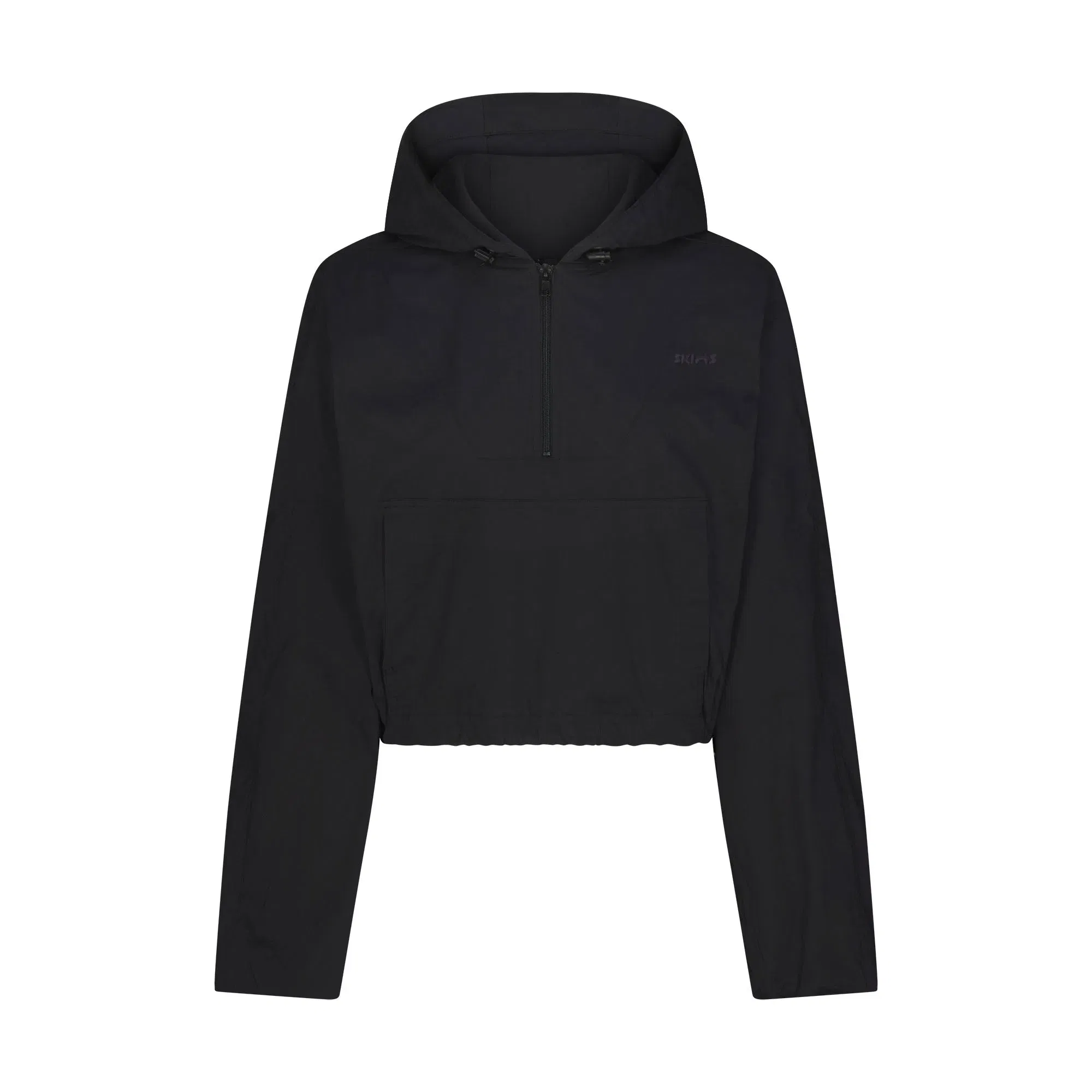 Woven Cotton Half Zip Pullover