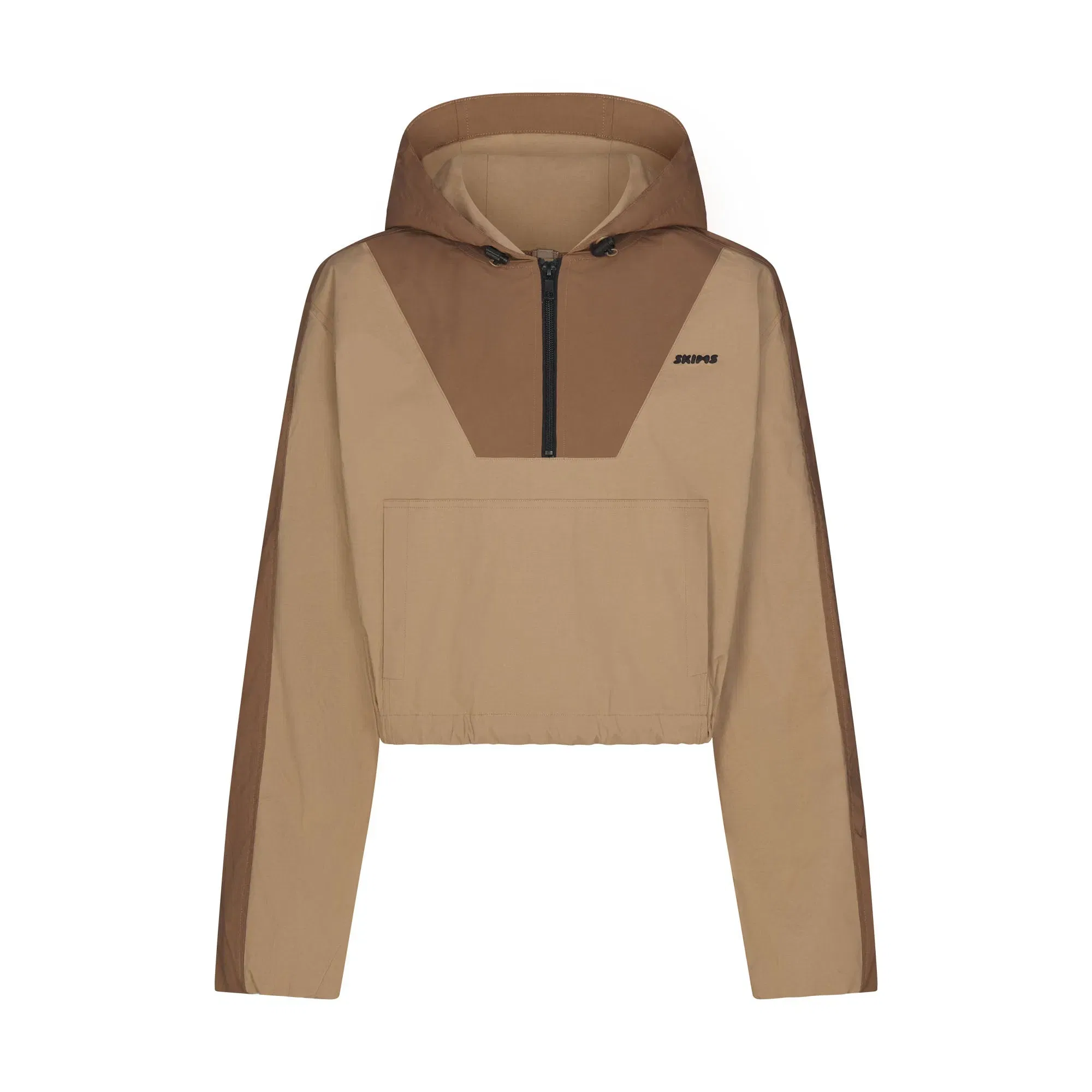 Woven Cotton Half Zip Pullover