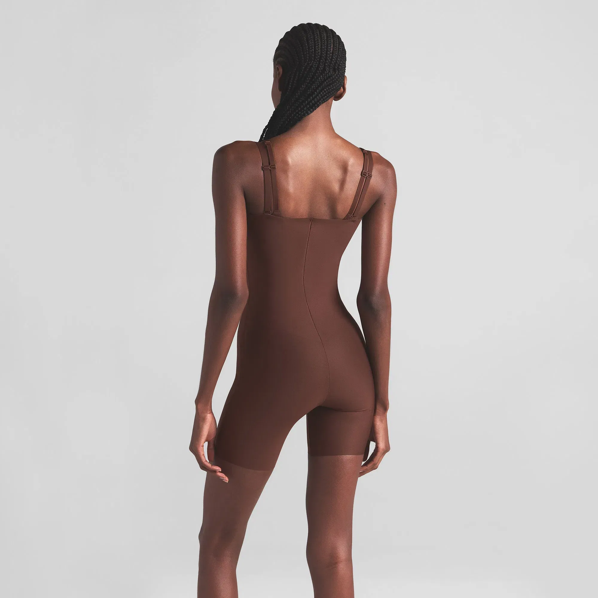 Skims Body Core Sculpt Open Bust Mid Thigh Bodysuit
