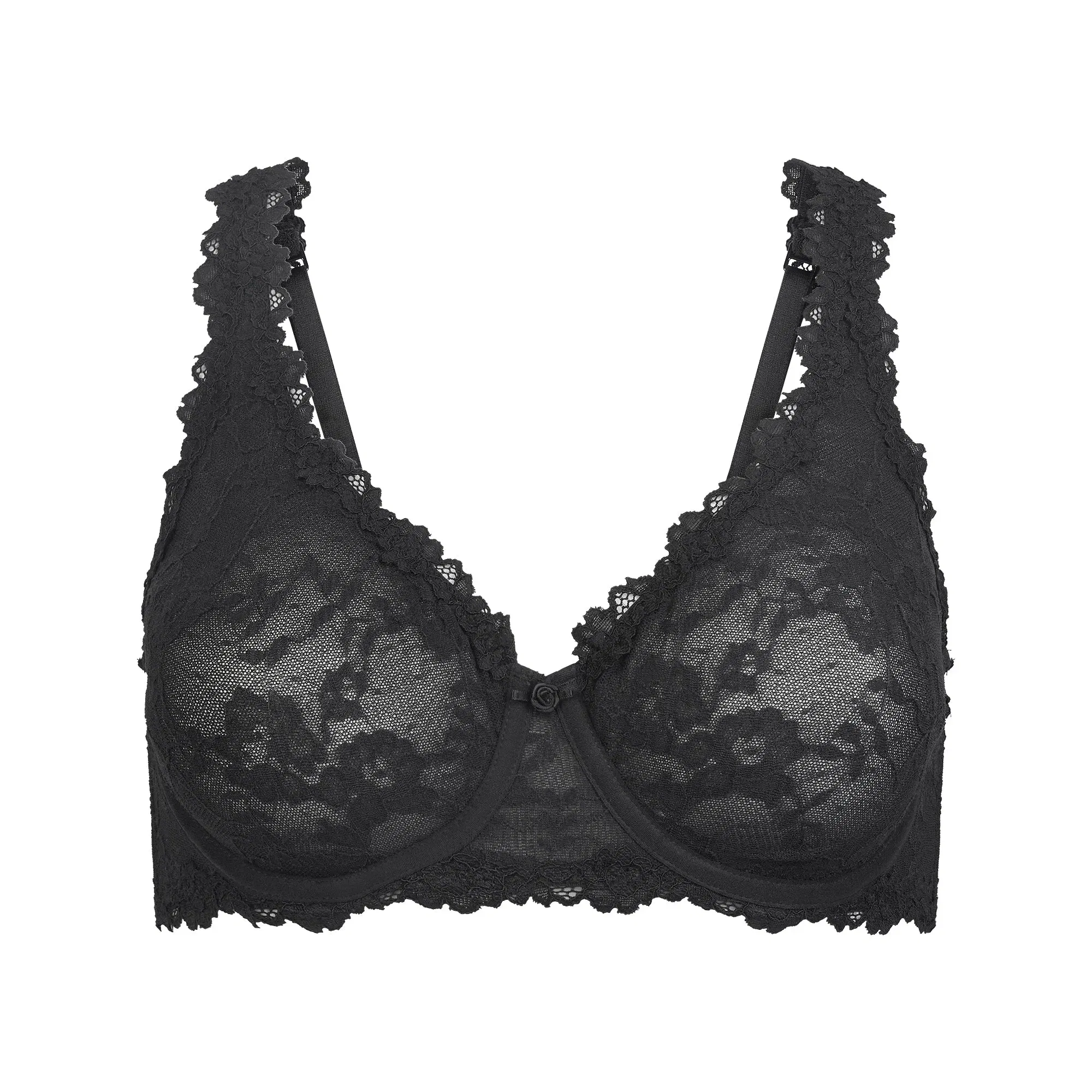 Stretch Lace Unlined Full Coverage Bra
