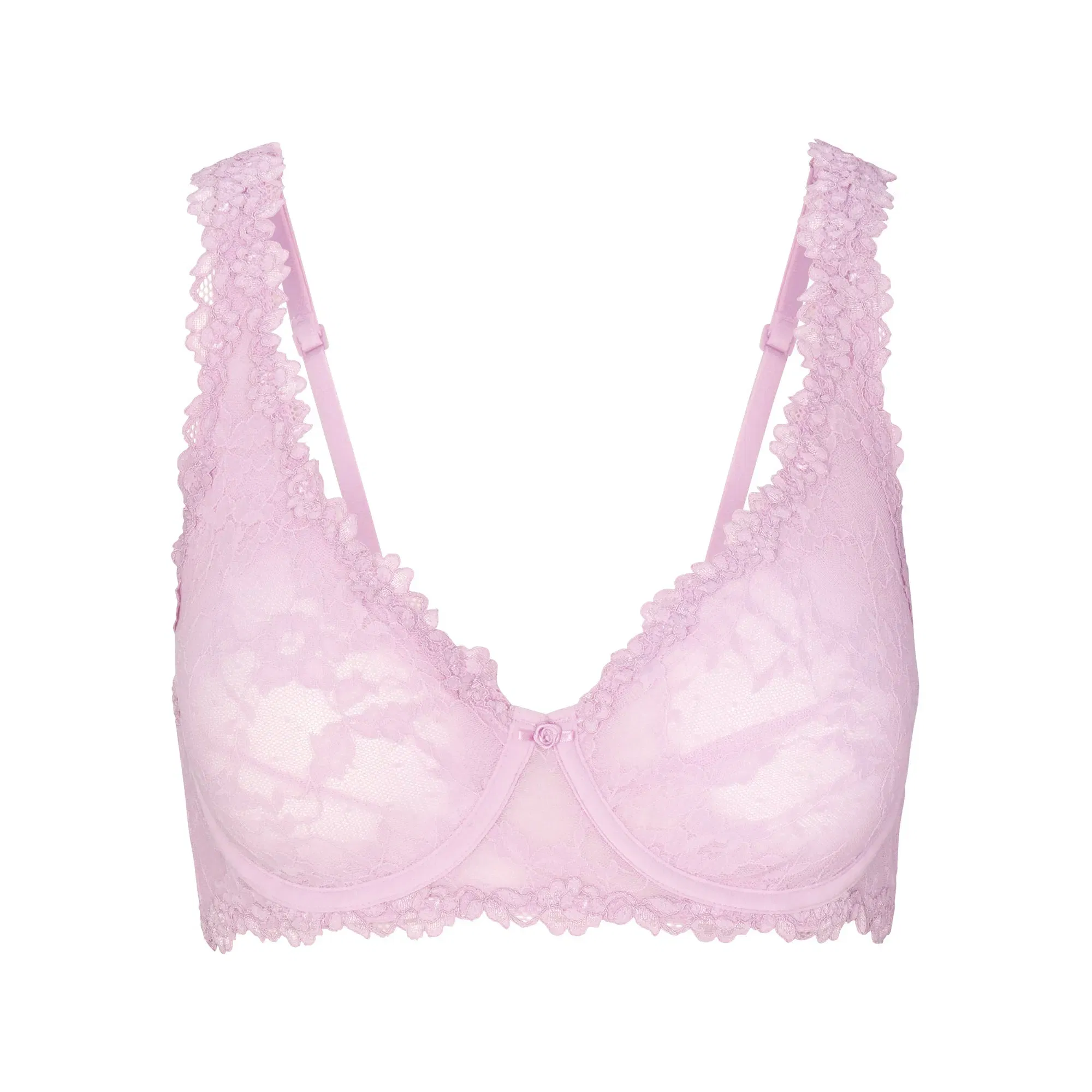 Stretch Lace Unlined Full Coverage Bra