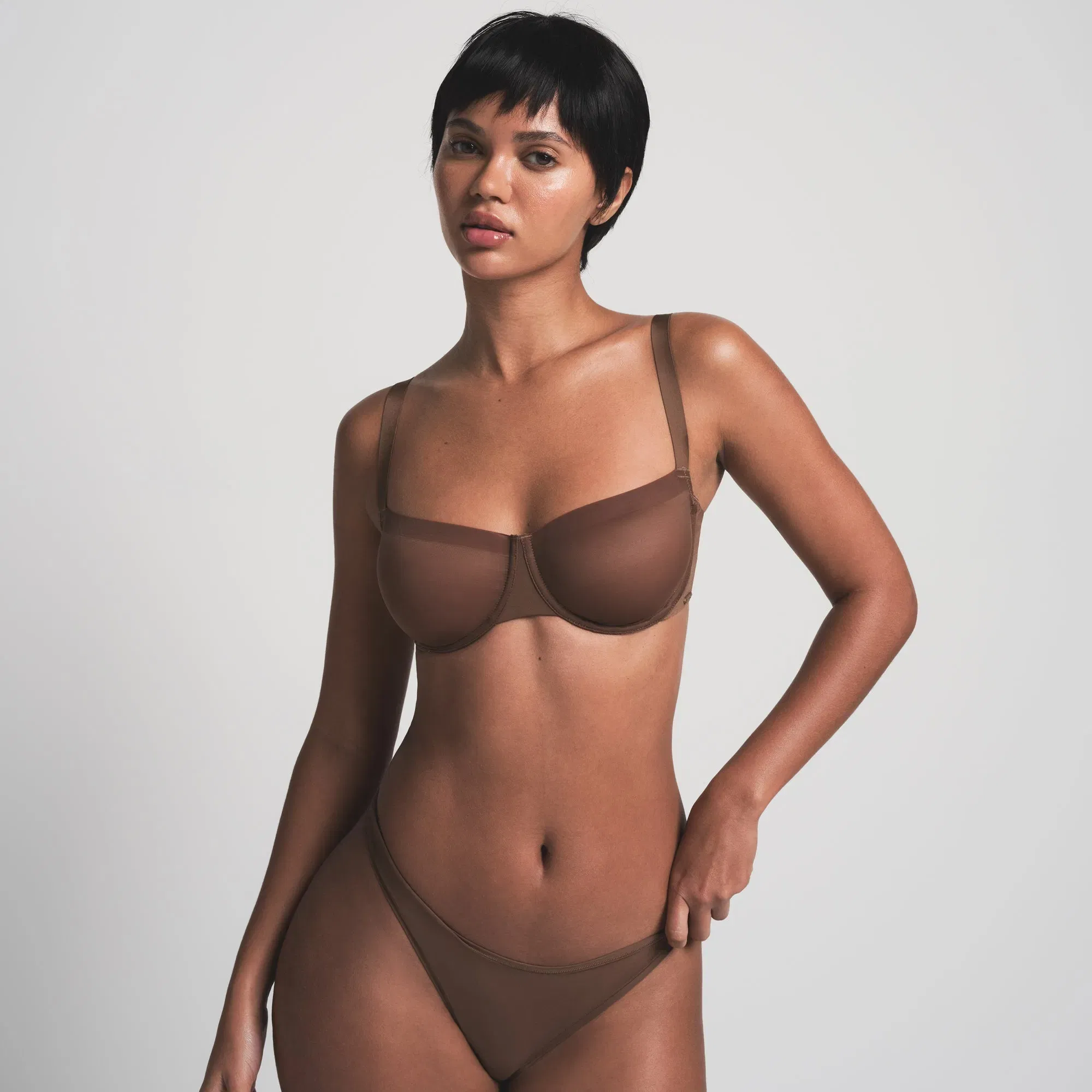 No Show Unlined Balconette Bra