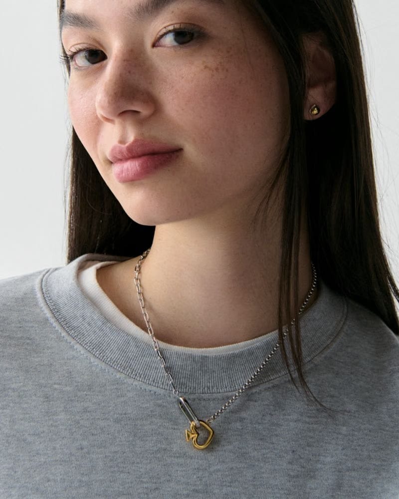 Statement Spade Link Necklace
