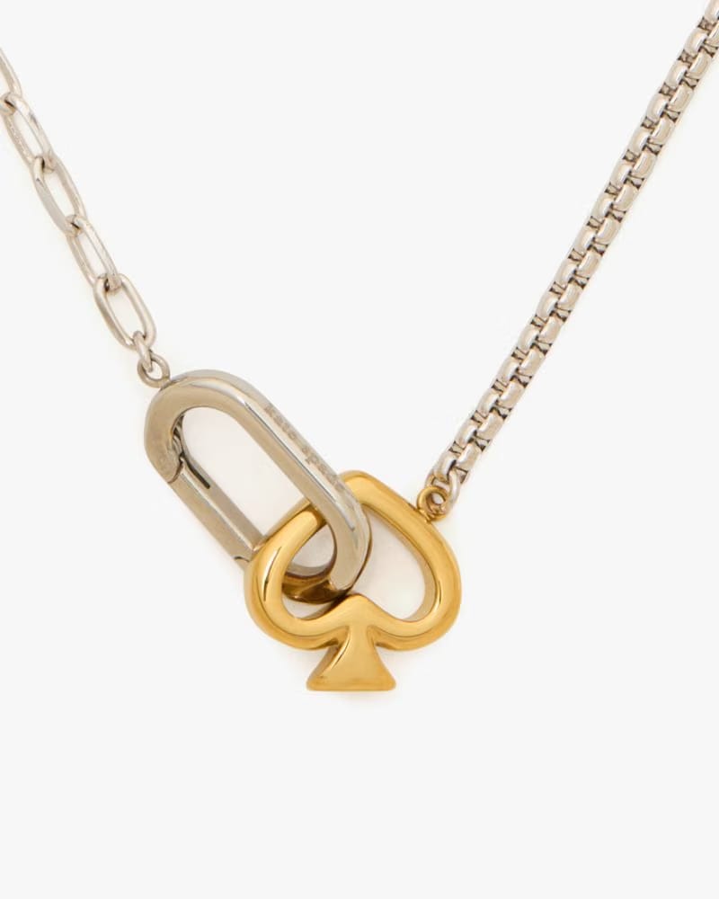 Statement Spade Link Necklace