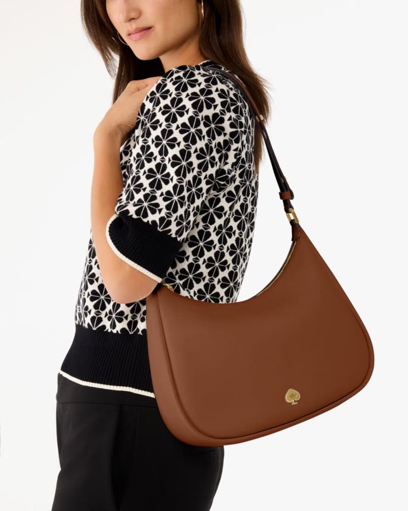 Kayla Suede Studs Large Shoulder Bag