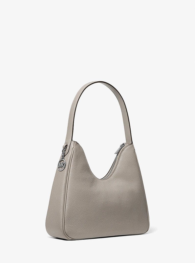 Nayla Small Pebbled Leather Hobo Shoulder Bag