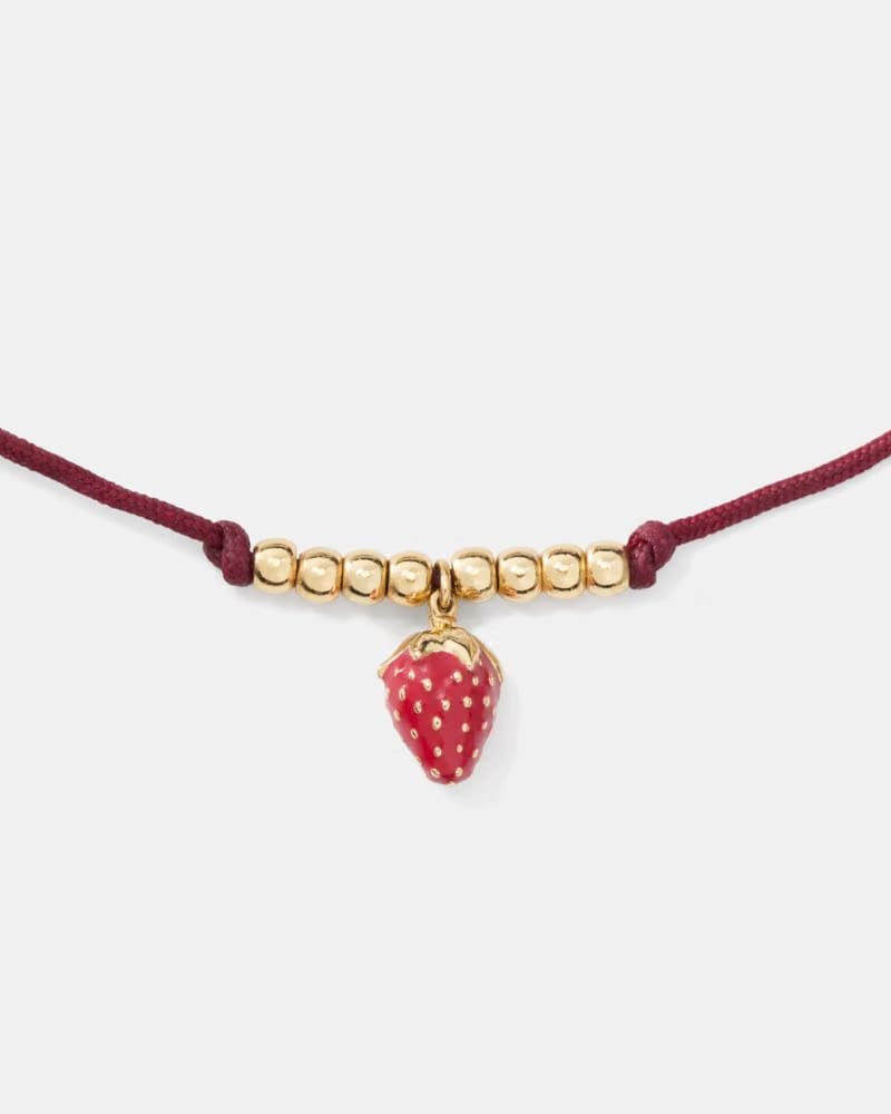 Summer Daze Strawberry Cord Bracelet