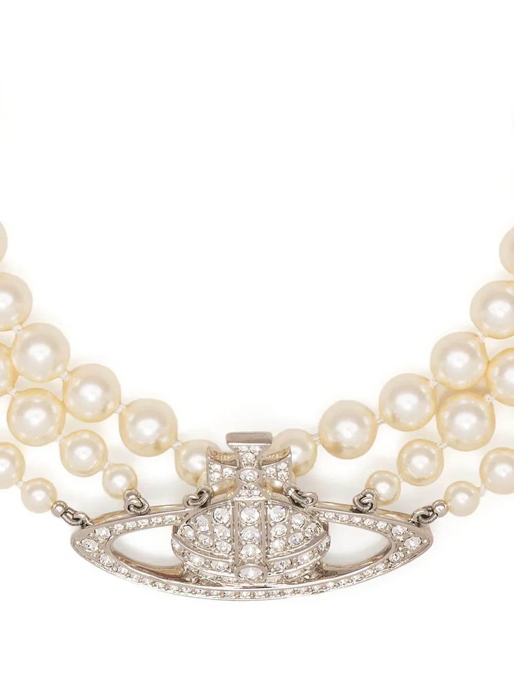 Orb pearl-detail necklace