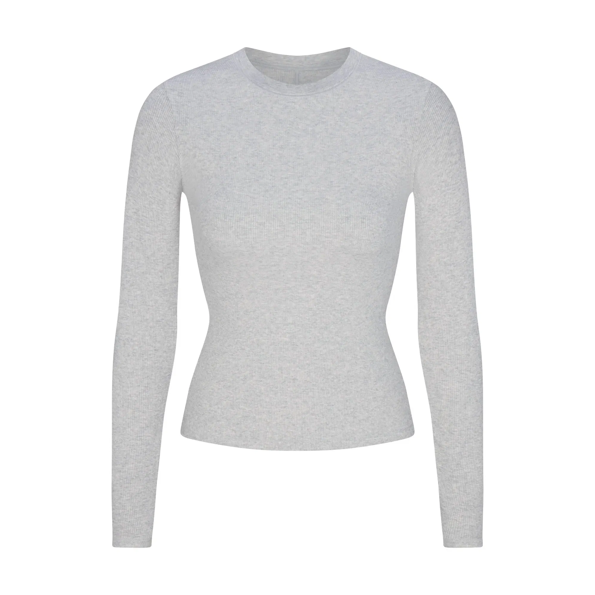 Cotton Rib Long Sleeve T-shirt